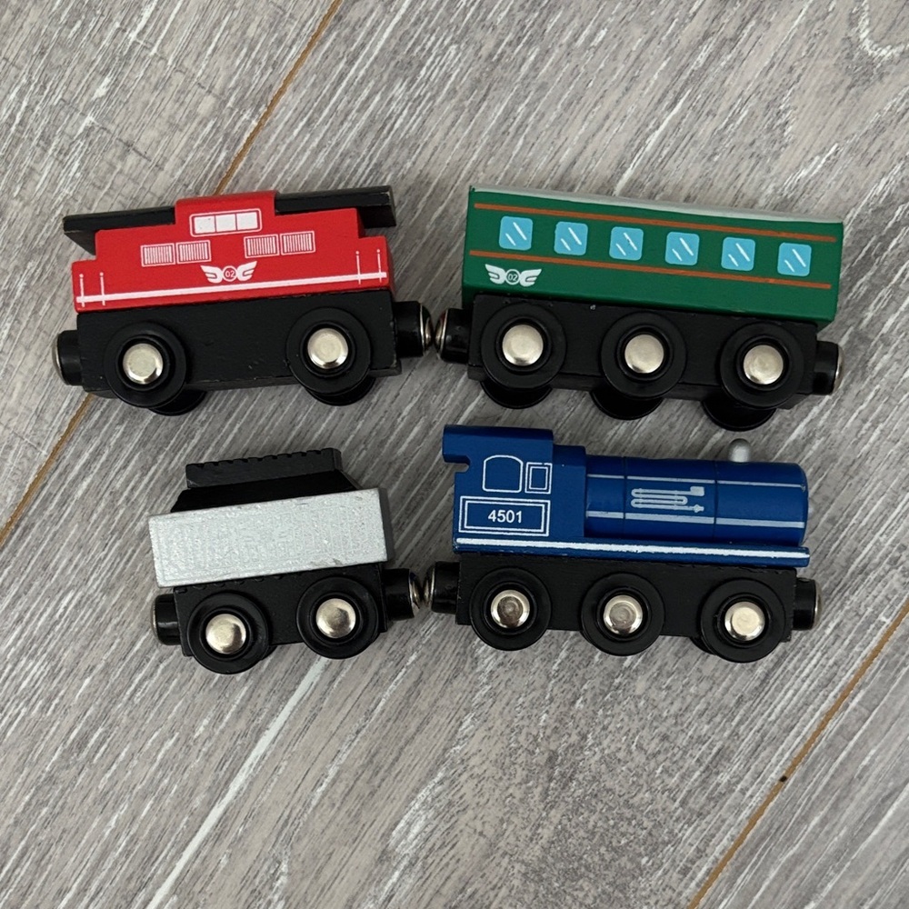 Lil Chugs Wooden Passenger Express Train Set
